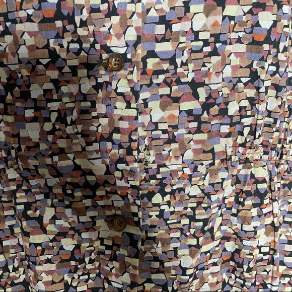 Vintage Confetti print Button front day dress - Picture 12 of 16